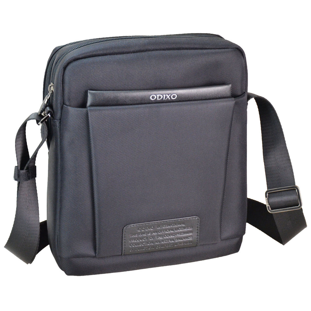 ODIXO Herren Umhängetasche Messenger Bag Schwarz B2169-1 Comfort Edition