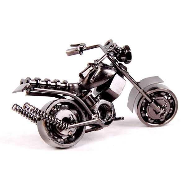 Fertiges Modell-Motorrad aus Metall