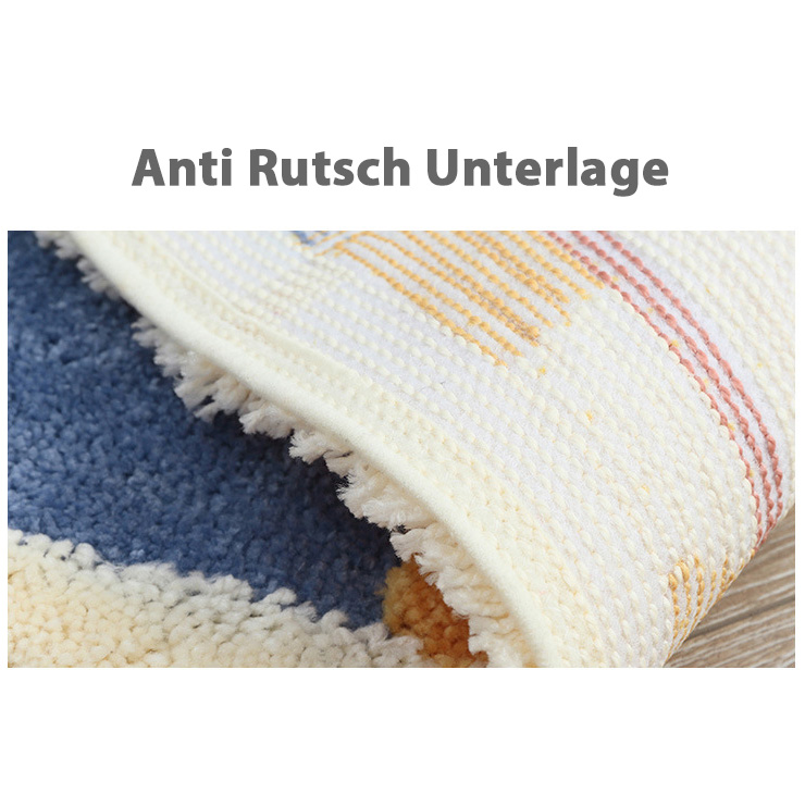 Stilvolle Wohnmatte Fußmatte Hund Motiv im japanischen Stil