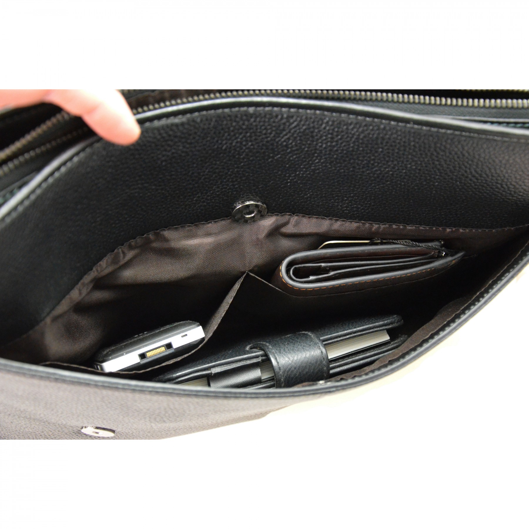 ODIXO Herren Umhängetasche Messenger Bag Schwarz Echtleder B2932-1 ODIXO Herren Umhängetasche Messenger Bag Schwarz Echtleder B2932-1