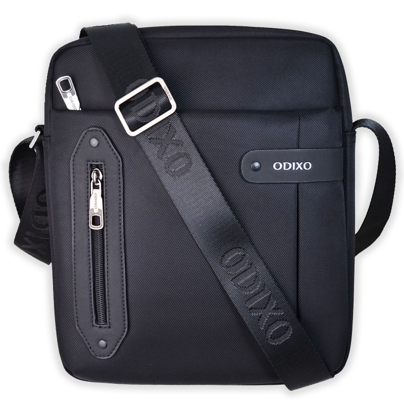 ODIXO Herren Umhängetasche Messenger Bag Schwarz B229-1 Comfort Edition