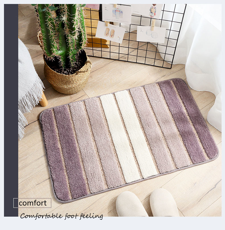 Stilvolle Wohnmatte und Fußmatte mit Streifen Design