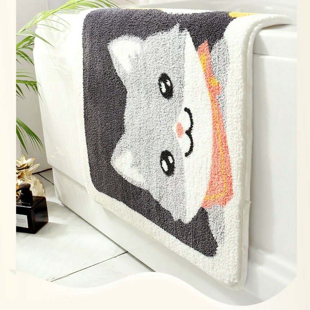 ODIXO Kinder Mädchen Zimmer Fußmatte Bad Wohnmatte mit Katzen Katze Cat Anti Rutsch 80 x 50 cm ODIXO Kinder Mädchen Zimmer Fußmatte Bad Wohnmatte mit Katzen Katze Cat Anti Rutsch 80 x 50 cm