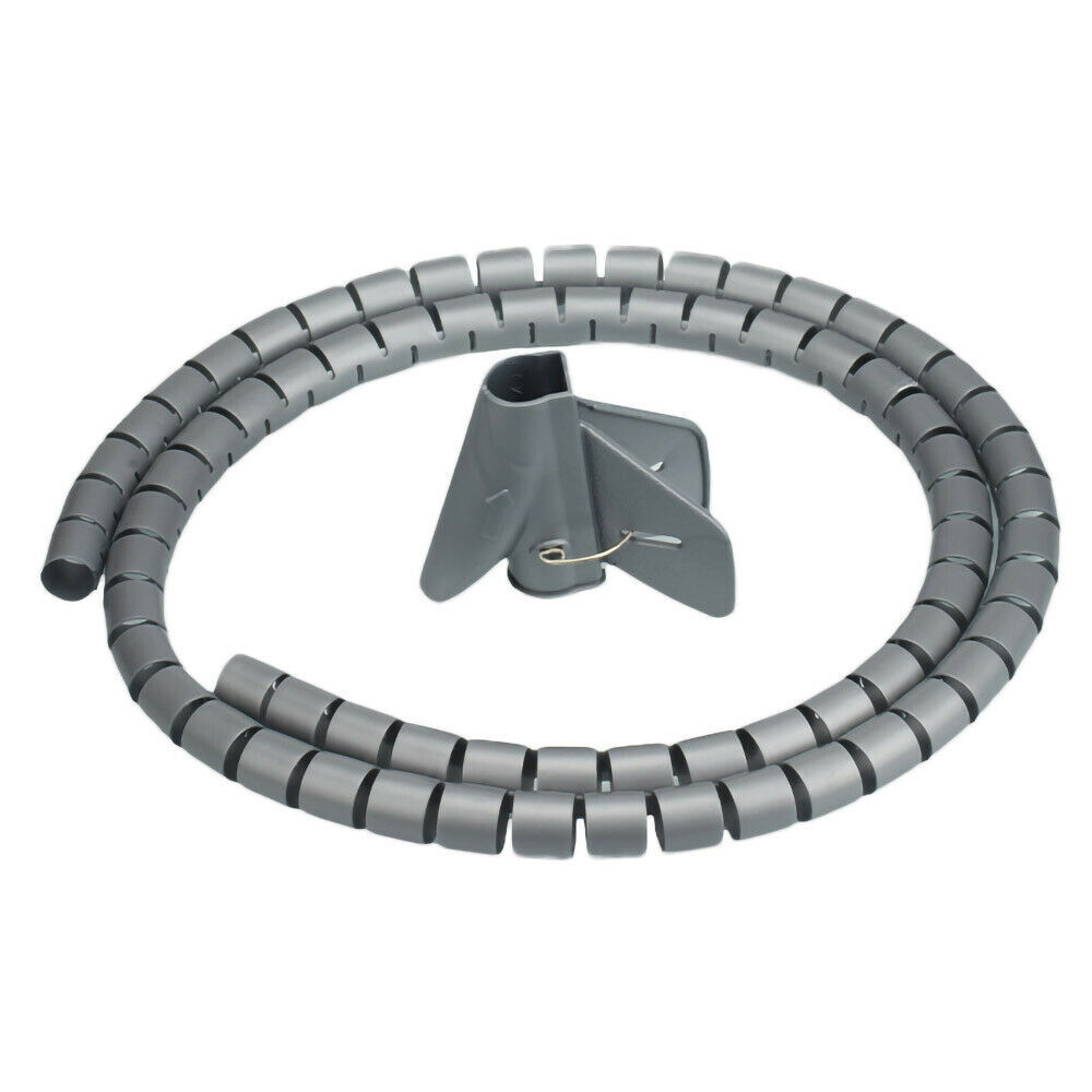 5 Meter (Dm. 16 mm) Flexible Kabelführung Kabel Schlauch Spirale Spiralschlauch Hülle Weiß