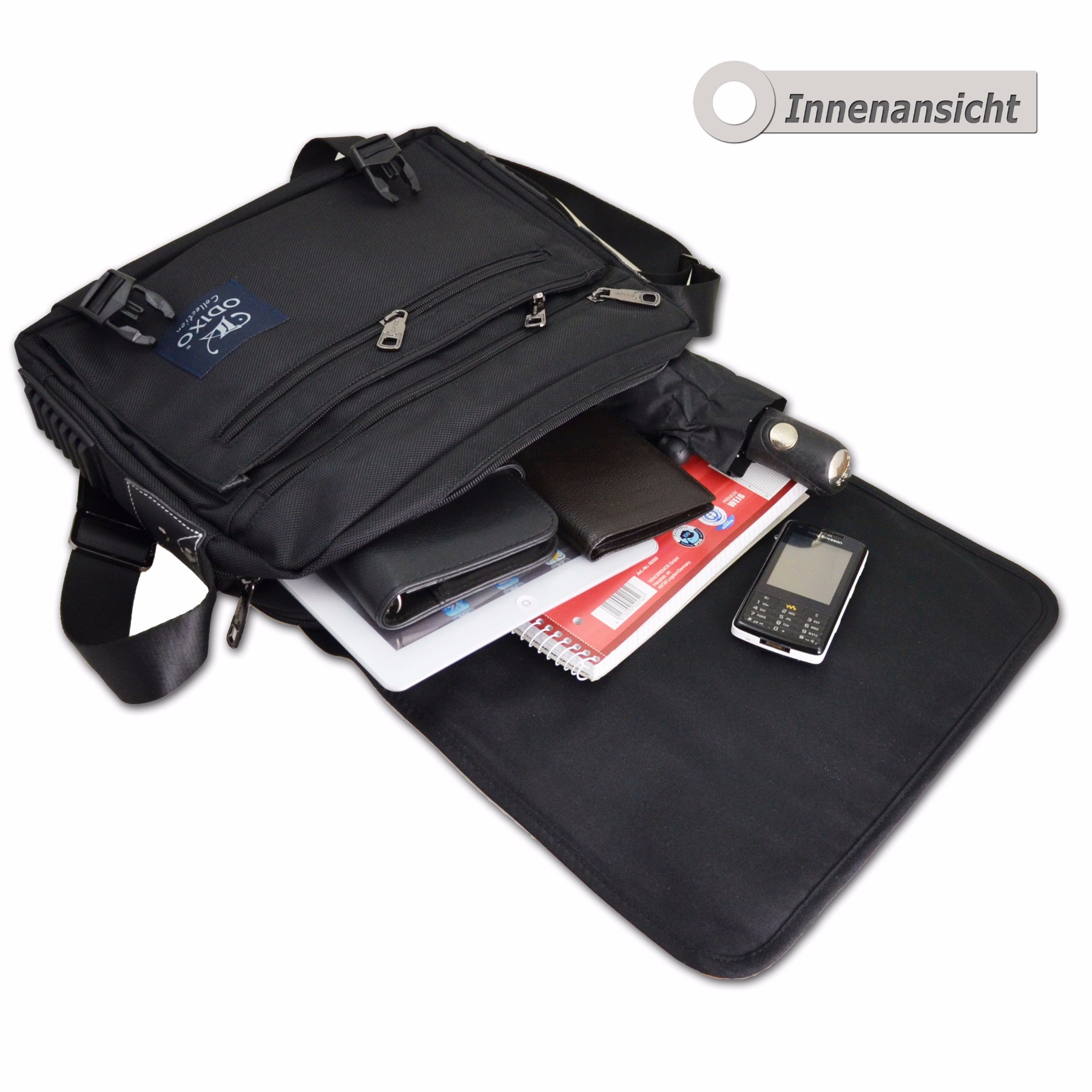 ODIXO Umhängetasche Messenger Bag B260-1 Professional Edition mit Tablet Fach