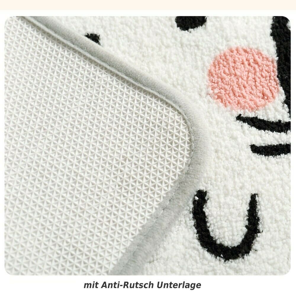 Kinder Mädchen Zimmer Fußmatte Bad Wohnmatte mit Katzen Katze Cat Anti Rutsch Unterlage 80 x 50 cm Kinder Mädchen Zimmer Fußmatte Bad Wohnmatte mit Katzen Katze Cat Anti Rutsch Unterlage 80 x 50 cm