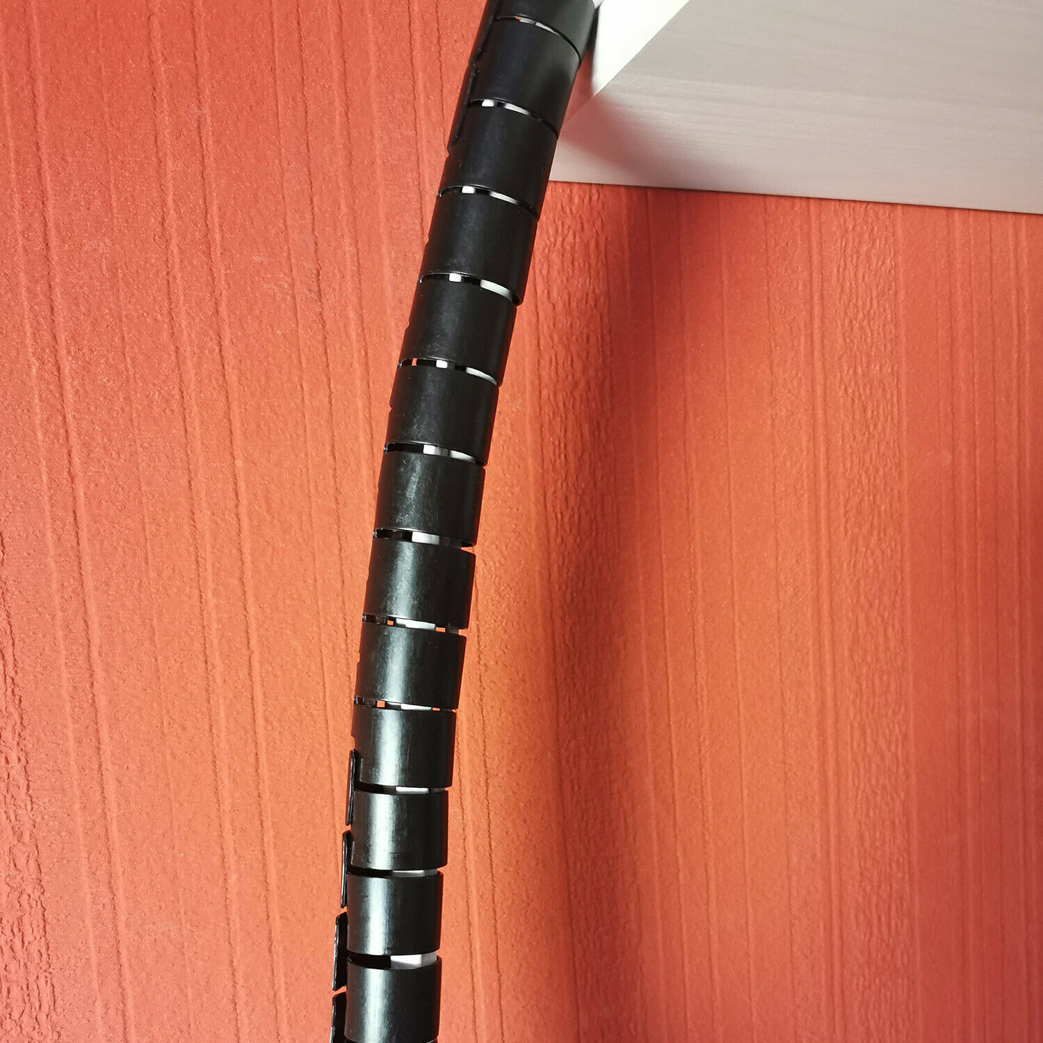 3 Meter (Dm. 16 mm) Flexible Kabelführung Kabel Schlauch Spirale Spiralschlauch Grau