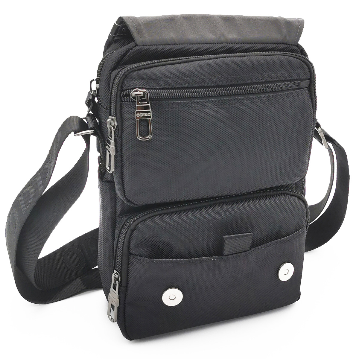 ODIXO Premium Umhängetasche Messenger Bag Schwarz B2565-1 Professional Edition