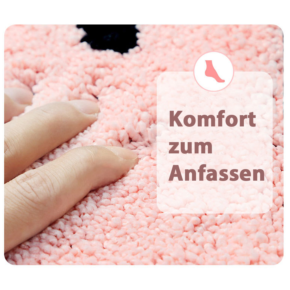 Stilvolle Mädchenzimmer Kinderzimmer Fußmatte mit Hase/Karotte Motiv Stilvolle Mädchenzimmer Kinderzimmer Fußmatte mit Hase/Karotte Motiv