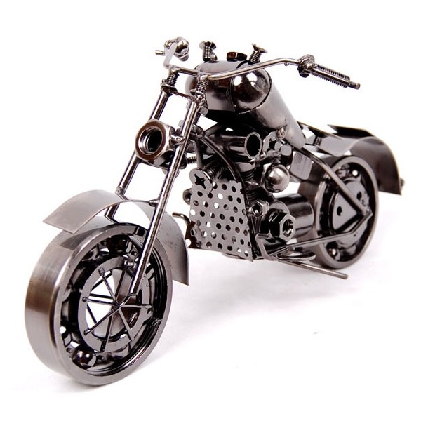 Fertiges Modell-Motorrad aus Metall in Größe XL
