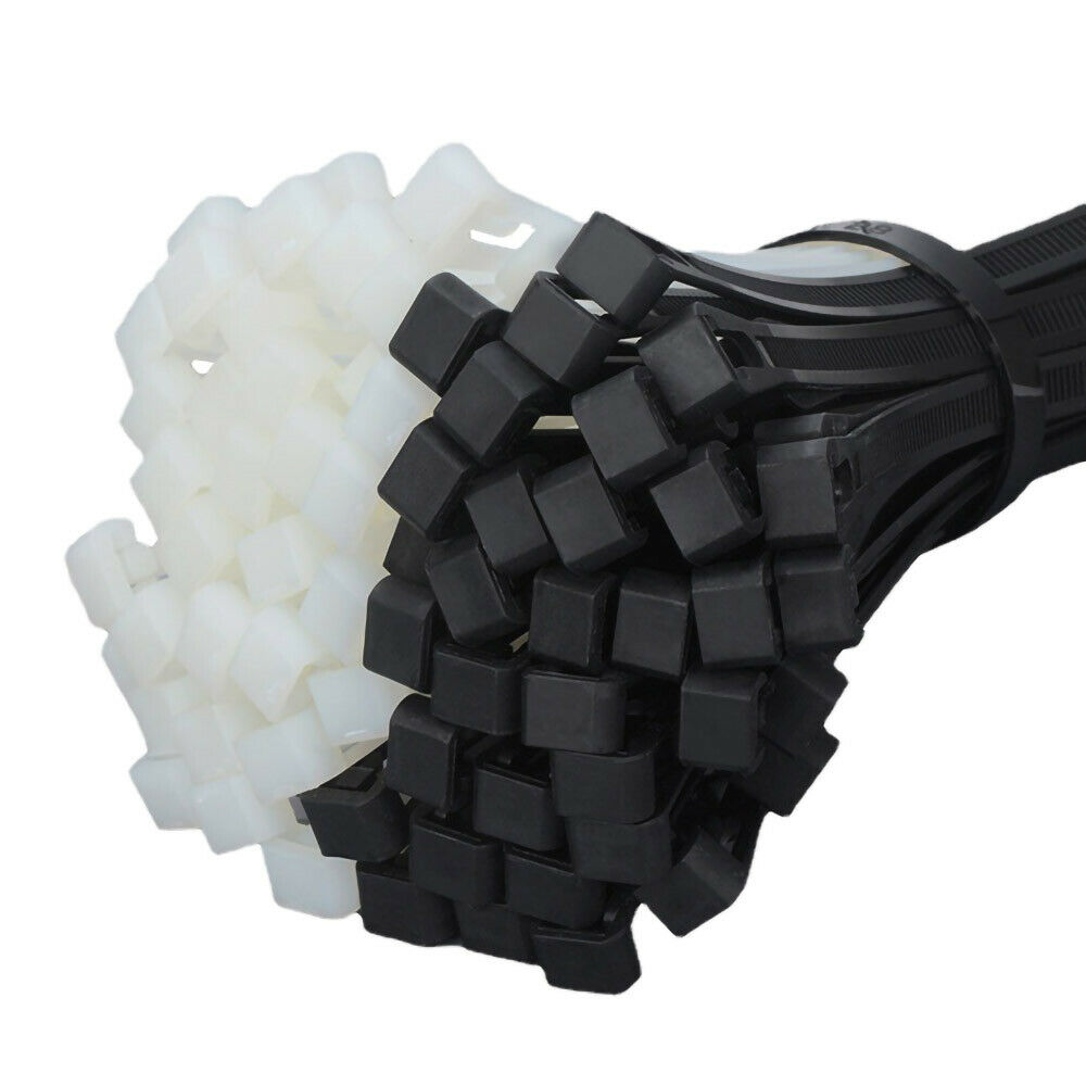 Innenverzahnter Kabelbinder 100 Stk. Wiederverwendbar lösbar Nylon Schwarz 8x150 mm Innenverzahnter Kabelbinder 100 Stk. Wiederverwendbar lösbar Nylon Schwarz 8x150 mm