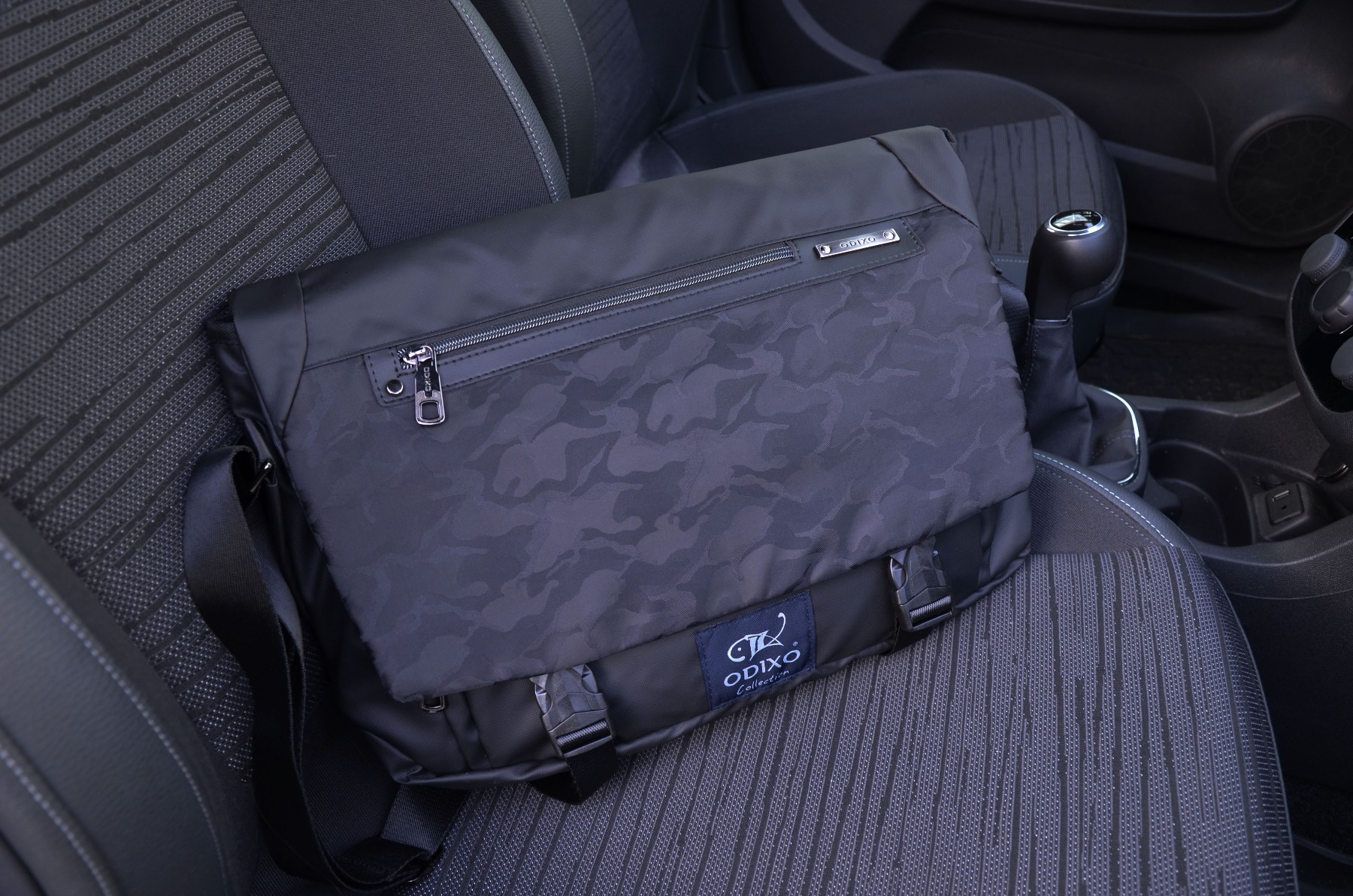 ODIXO Herren Umhängetasche Camouflage Messenger Bag B2266-1 mit Laptopfach Schwarz ODIXO Herren Umhängetasche Camouflage Messenger Bag B2266-1 mit Laptopfach Schwarz
