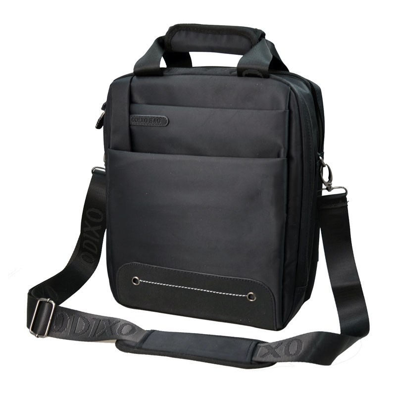 ODIXO Herren Umhängetasche Messenger Bag Aktentasche Schwarz BM2103-1