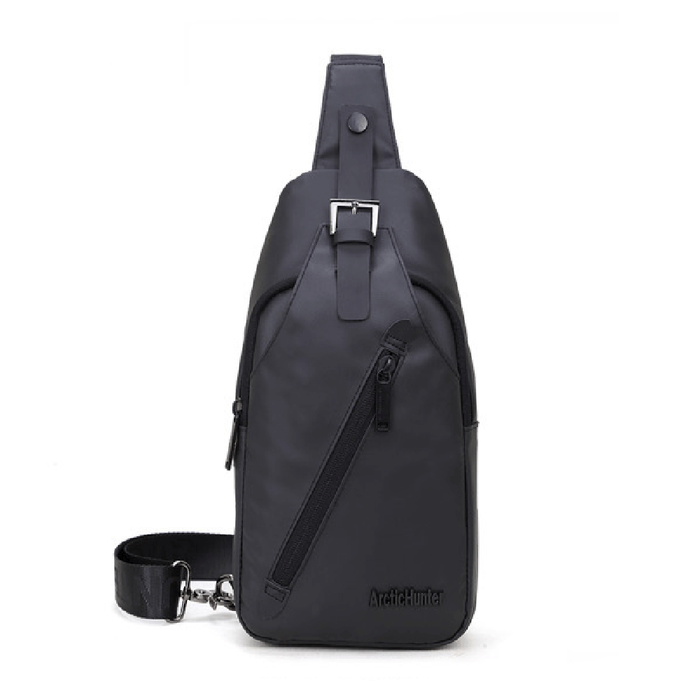 Design Herren Crossbag Rucksack Crossbody Bag Schulter Umhängetasche Tasche Schwarz Black