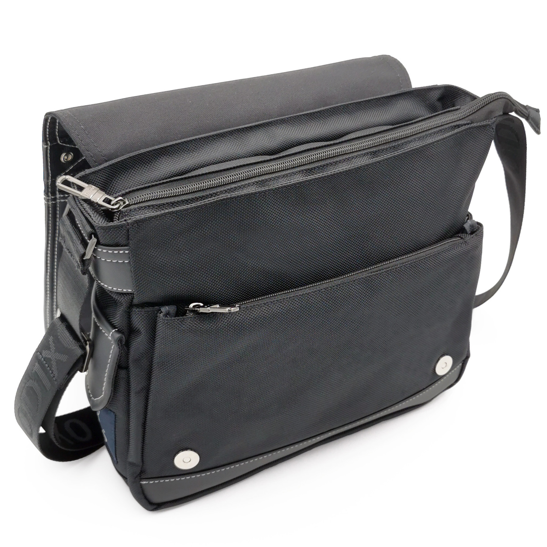 ODIXO Herren Umhängetasche Messenger Bag Schwarz B2502-1