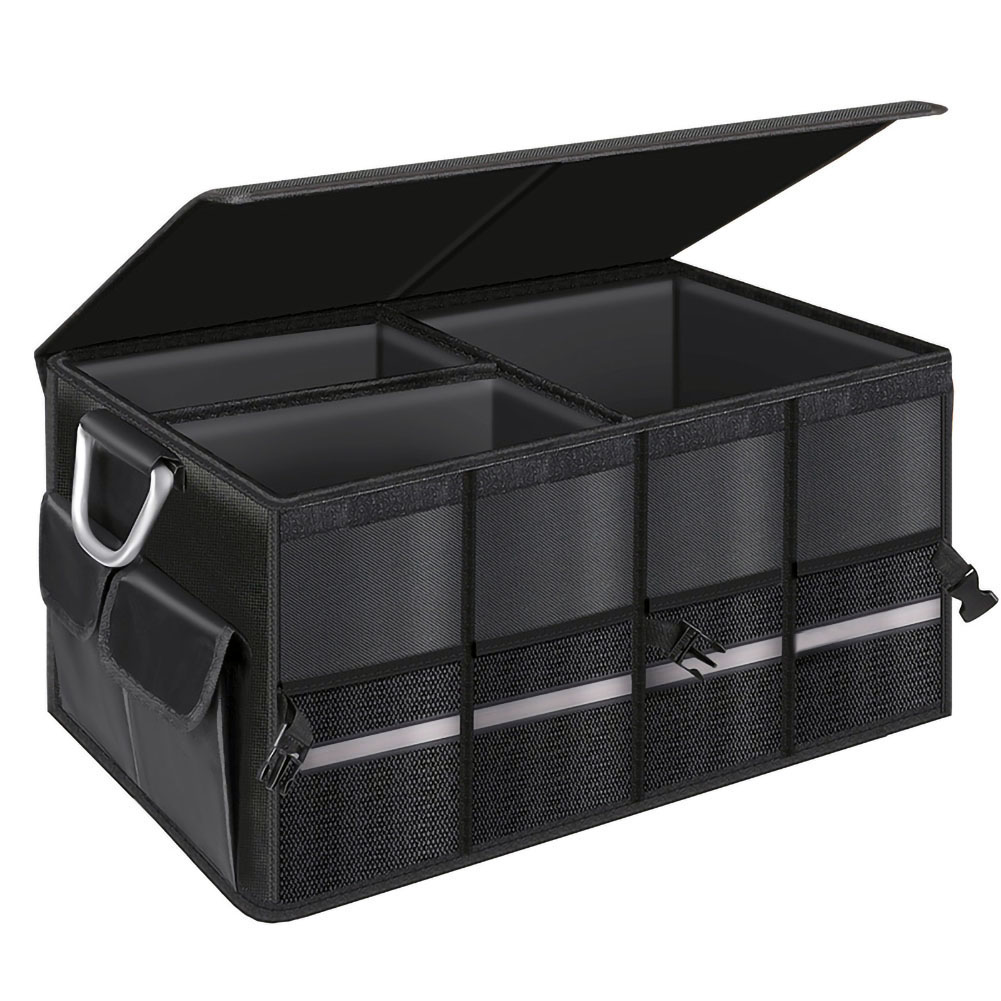 ODIXO Premium faltbare Aufbewahrungsbox mit Deckel Faltbox Box Klapp Kiste KFZ Reise Tasche 66L 50033