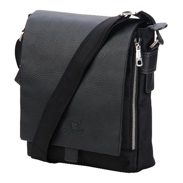 ODIXO Umhängetasche Messenger Bag Schwarz BM2101-1