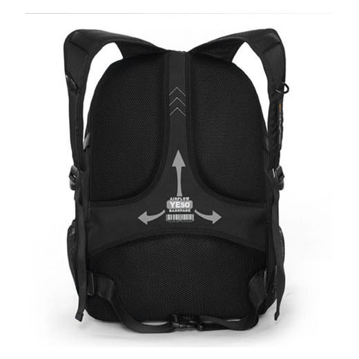13420186186839 Yeso Outmaster Herren Outdoor Rucksack mit Notebookfach 14 Zoll Y2237 Schwarz