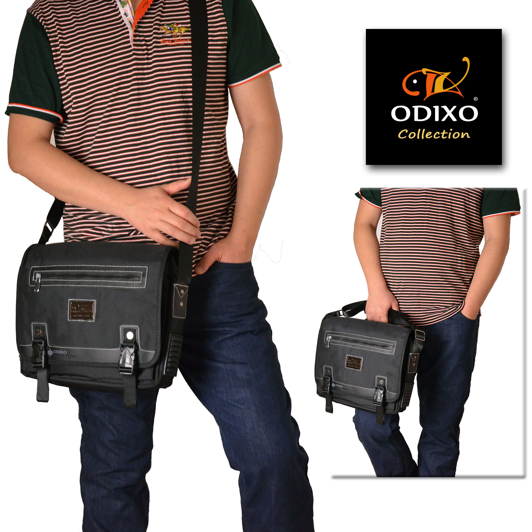 ODIXO Umhängetasche Messenger Bag B260-1 Professional Edition mit Tablet Fach