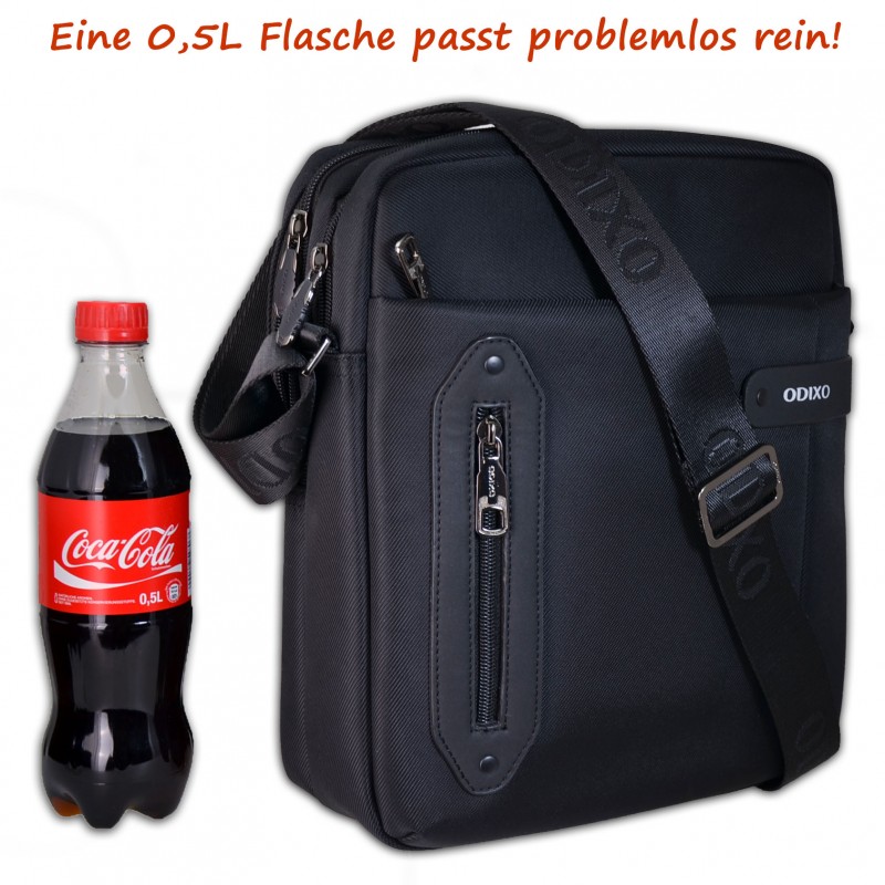 ODIXO Herren Umhängetasche Messenger Bag Schwarz B229-1 Comfort Edition ODIXO Herren Umhängetasche Messenger Bag Schwarz B229-1 Comfort Edition