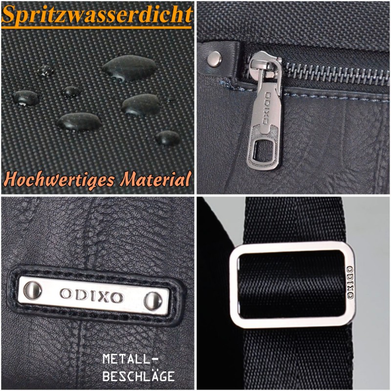 ODIXO Umhängetasche Messenger Bag B240-1 Professional Edition mit Tablet Fach