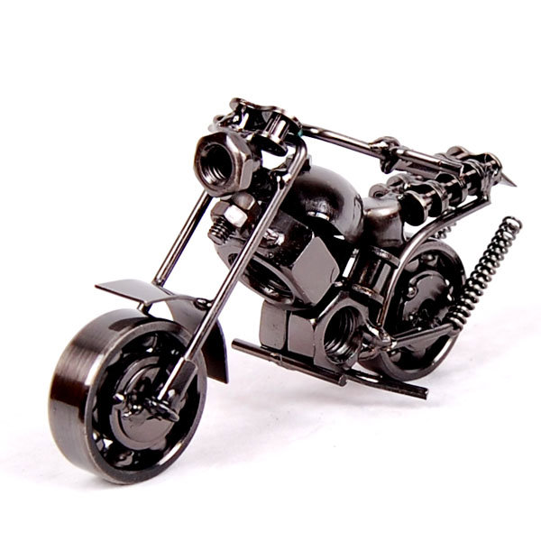 Fertiges Modell-Motorrad aus Metall