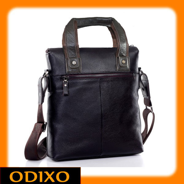 ODIXO Herren Umhängetasche Aktentasche Messenger Bag Echtleder Braun BM2821-2F