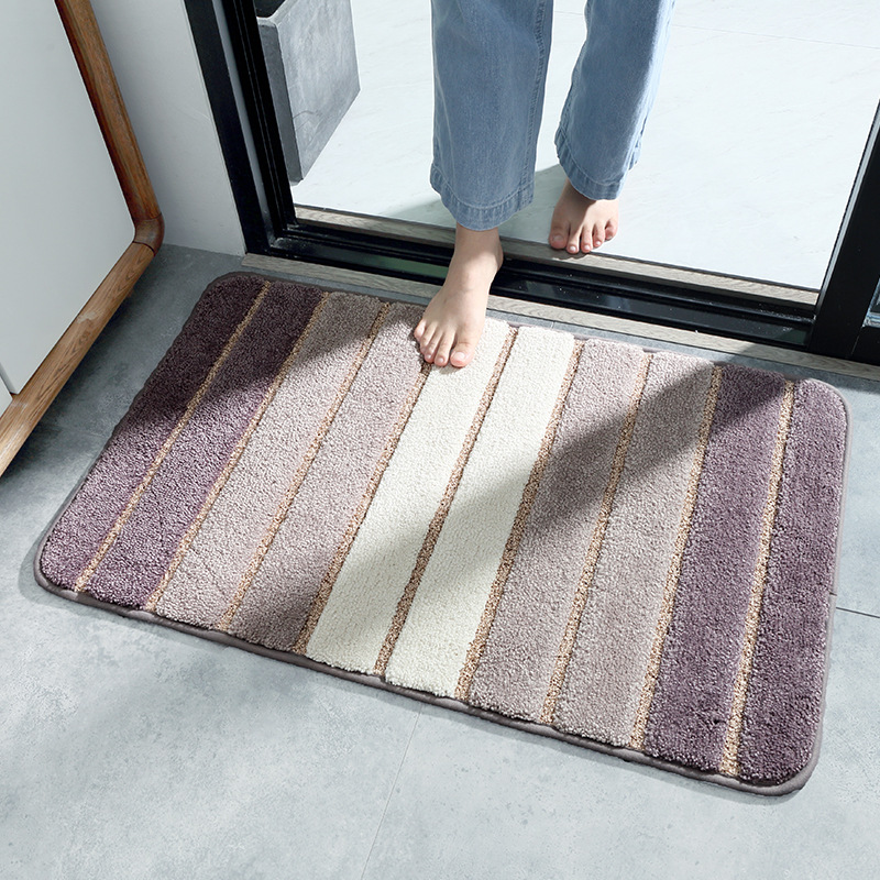 Stilvolle Wohnmatte und Fußmatte mit Streifen Design