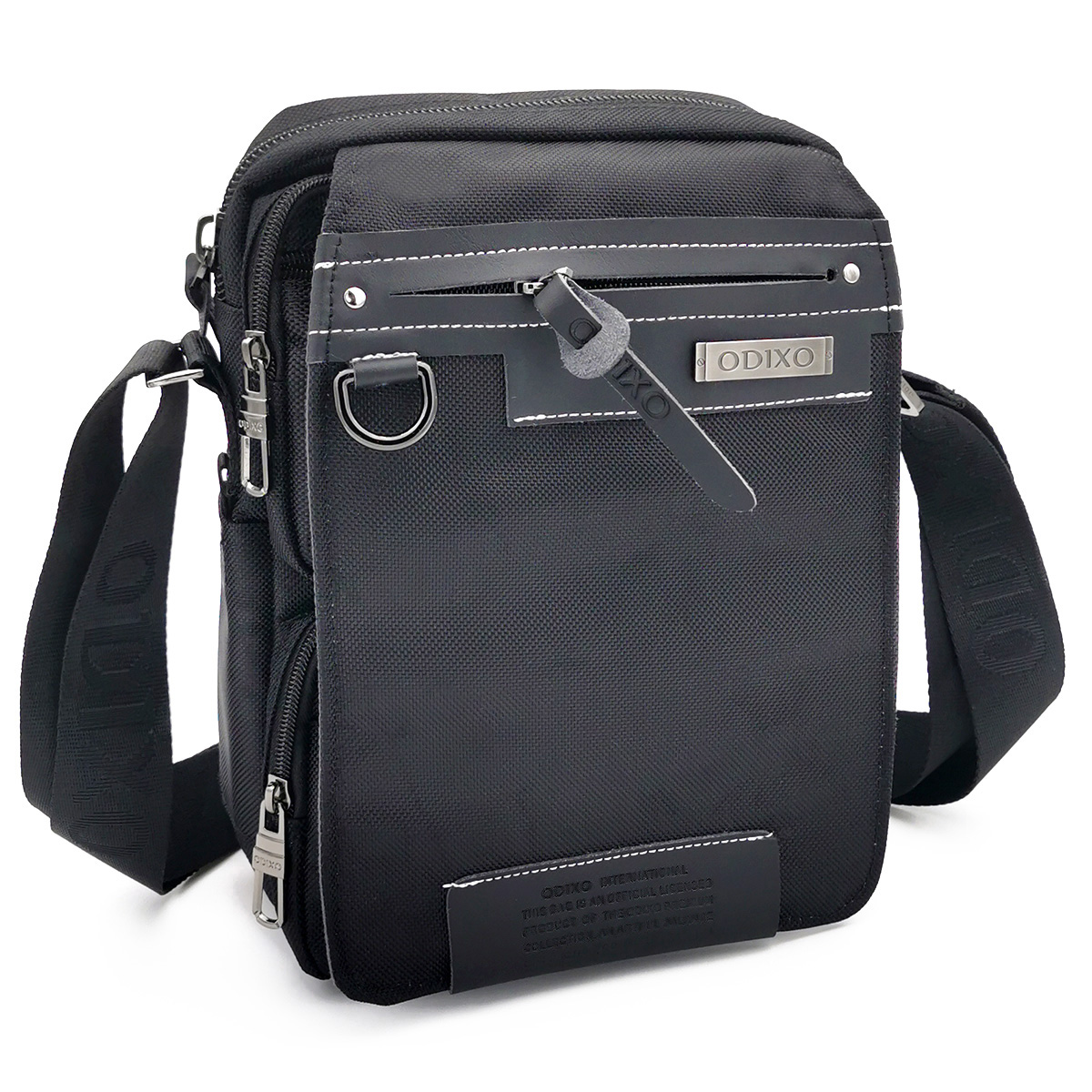 ODIXO Premium Umhängetasche Messenger Bag Schwarz B2565-1 Professional Edition