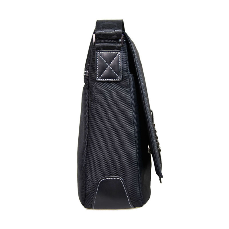 ODIXO Premium Herren Umhängetasche Messenger Bag Schwarz B2332-1