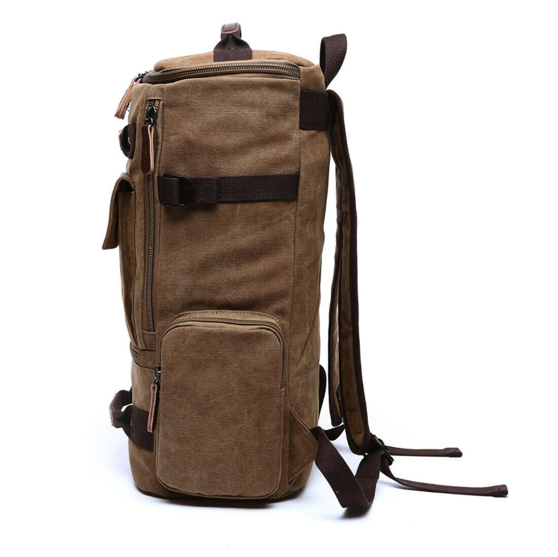 ODIXO Premium Herren Canvas Rucksack Laptop Notebook Backpack Braun B38831-2